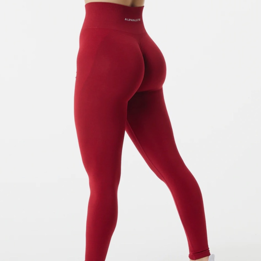 Alphalete Amplify Leggings Scarlet Medium